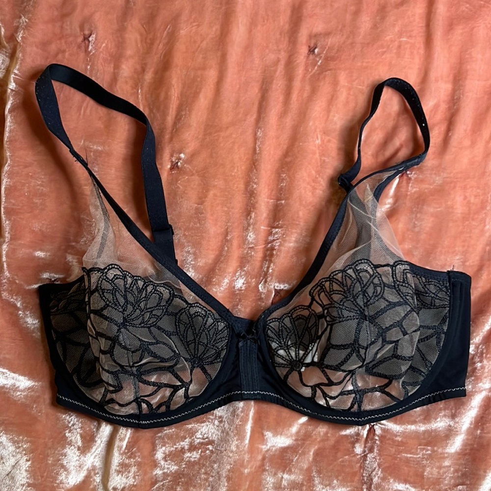 Simone Perele Sheer Floral Underwire Bra